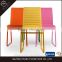 Wholesale Newest Design High Back Colourful PU Dining Chair
