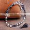 Fashion pashmina style elastic cord bead bracelet