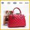 PU leather diamond patterm PVC handbag for fashion women