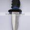 Hunting knife with straps and sheath