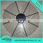 Black and white electric fan guard grill