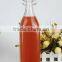 Glass Swing Top Spices square round Bottle(HLTH-L020)