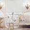 Victoria Style Carved Wooden Baby Crib,Elegant White & Gold Painted Baby Bedding Set,Noble Bedroom Furniture Child/Kid's Bed Set