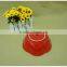 New Style the Red Flower Shape Ceramic Salad Bowl