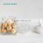 square buttom airtight glass preserve container with bird ceramic lid
