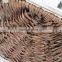 Large size willow shopping basket with handles