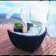 2pcs rattan bed.