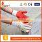 DDSAFETY 2017 Cotton Rubber Working Safety Glove 10 Gauge Bleach Cotton With Red Rubber Glove