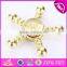 New style gold fidget hand spinner EDC focus anxiety stress relief toy W01A279