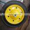 13x3 powder rubber wheel heavy duty solid rubber wheels