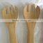 bamboo toothed salad spoon with Paint/FDA/SGS/LFGB