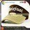 custom fashion sun visors with 3D embroidery