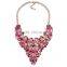 Luxury crystal gems women collar necklace jewelry