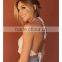 Hot sale open back white cami mini short singlet cami