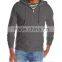 High Quality Mens Plain Hoodies Zippered Cotton Hood Casual Daily Wear