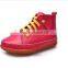 2017 Hot new products cow leather rubber sole baby boots