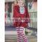 trendy girls stripe ruffle remake boutique clothing sets