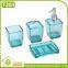 Latest Fashion Transparent Plastic Bathroom Sets