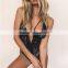 B33653A 2017 Newly lace flower transparent women bodysuit