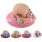 Lady floppy colorful dot ribbon straw hat