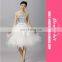 Sequin Wedding Toast Short Evening Dress Lace Tutu Skirt Bridesmaid Dress