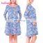 Fashion Christmas Snowflake Reindeer Pattern Long Sleeve Christmas Dresses For Women