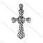 2017 ruby popular wholesale stainless steel crucifix catholic cross pendant
