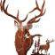 Christmas gift elk rusty metal art for home decor