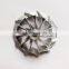 T25 445436-0011 42.56/60.13mm 11+0 blades turbo milling/aluminum 2618/billet compressor wheel for 454154-0001 Coupe