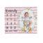 Wholesale Coral Fleece Photo Prop Baby Monthly Growth Milestone Blankets