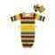 2019 new arrival serape printed sleeping sack boutique sleeping gown with beauty headband kids sleeping bag sleeping gown