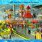 Pink Boomerang Fiberglass Water Slide Adult Water Playground Equipment for Water Park