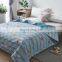 2020 summer newest design 100% polyester lightweight wholesale price reactive printing floral soft breathable summer blanket