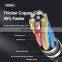 Remax RC-070th 1.2M 3 in 1 braided data cable for mobile data transfer cable
