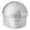 Good Quality Stainless Steel Handrail Dome End Cap Satin