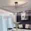 Elegant Design pendant light gold metal luxury led modern chandelier