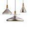 Modern Nordic industrial style Wood top Aluminum Cooper led bar light sconce Pendant Lamp