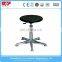 High quality round PU leather seat height adjustable bright color lab chair stool with wheels