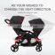 Best Selling Sleep Double Stroller For Two Babies Carriage South Africa Twin Stroller Double