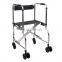 Foldable aluminum frame walking aids PVC handle orthopedic 6 wheels disable walker for adults