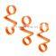 Twin wheel nut retainer for 32mm x105mm  33mm x105mm PA orange/yellow