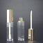Luxury gold lipgloss tube Empty crystal liquid eye shadow container