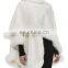 Fine Wool Kashmir Shawl with Fur Rabbit