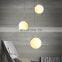 Glass Ball Hanging Chandelier Modern Round Dining Room Pendant Light