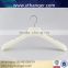 CY-629 Luxury flocking velvet plastic hanger with brand logo for plastic velvet hanger