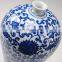 Antique blue and white ceramic big vase vase with flowers