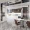 Customized Modern Luxury Glass Door Kitchen Cabinet with Wine Cupboard