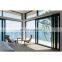 Glass curtain style balcony partitions doors
