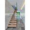 For Custom Prefab Houses White Oak Wooden Stair Tread Staircases