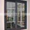 Modern design highly durable tough glass aluminum sliding windows